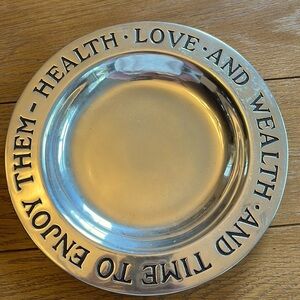 Metal decorative dish